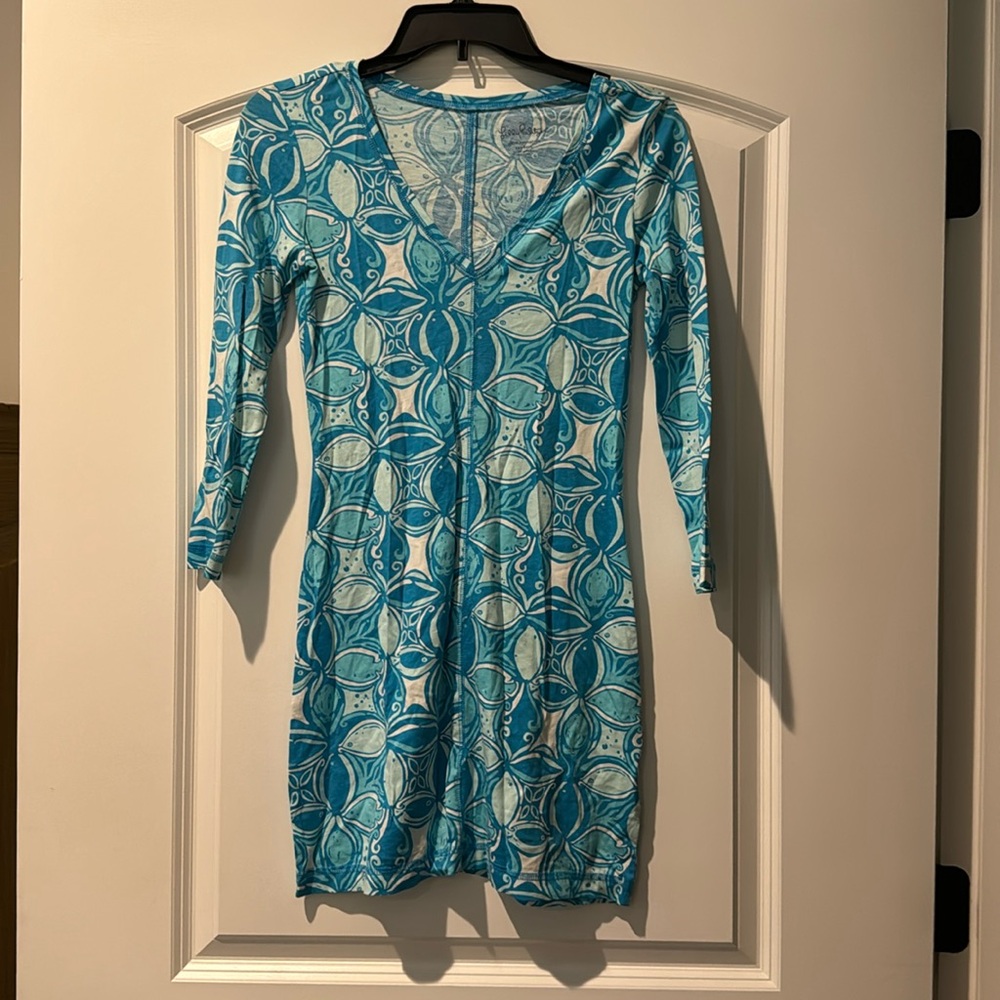 Lilly Pulitzer quarter length sleeve tshirt dress